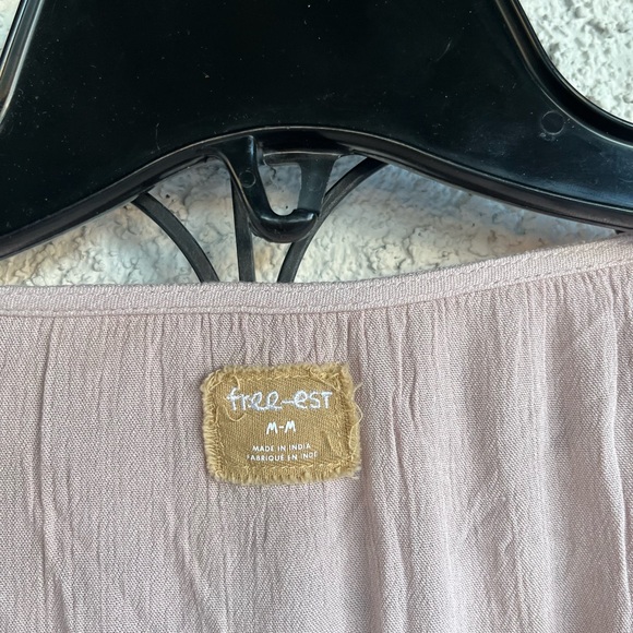 Free People Cassy Tunic Hushed Violet Fringe Mini Dress - Picture 8 of 12